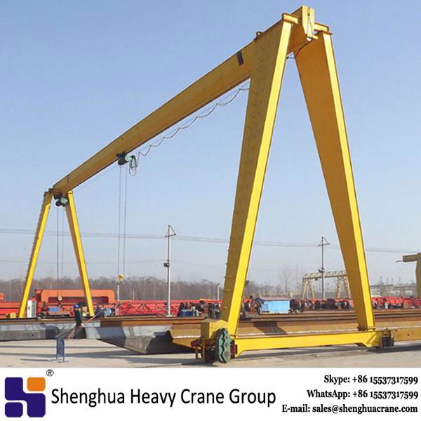 20 ton godown box type single girder gantry crane with CD hoist 3