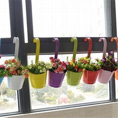 coloreful hanging flower pot & basket