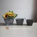 ganlvanized flower pot 1