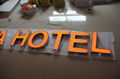 customized color Outdoor Decoration acrylic frontlit led channel signs outdoor 2