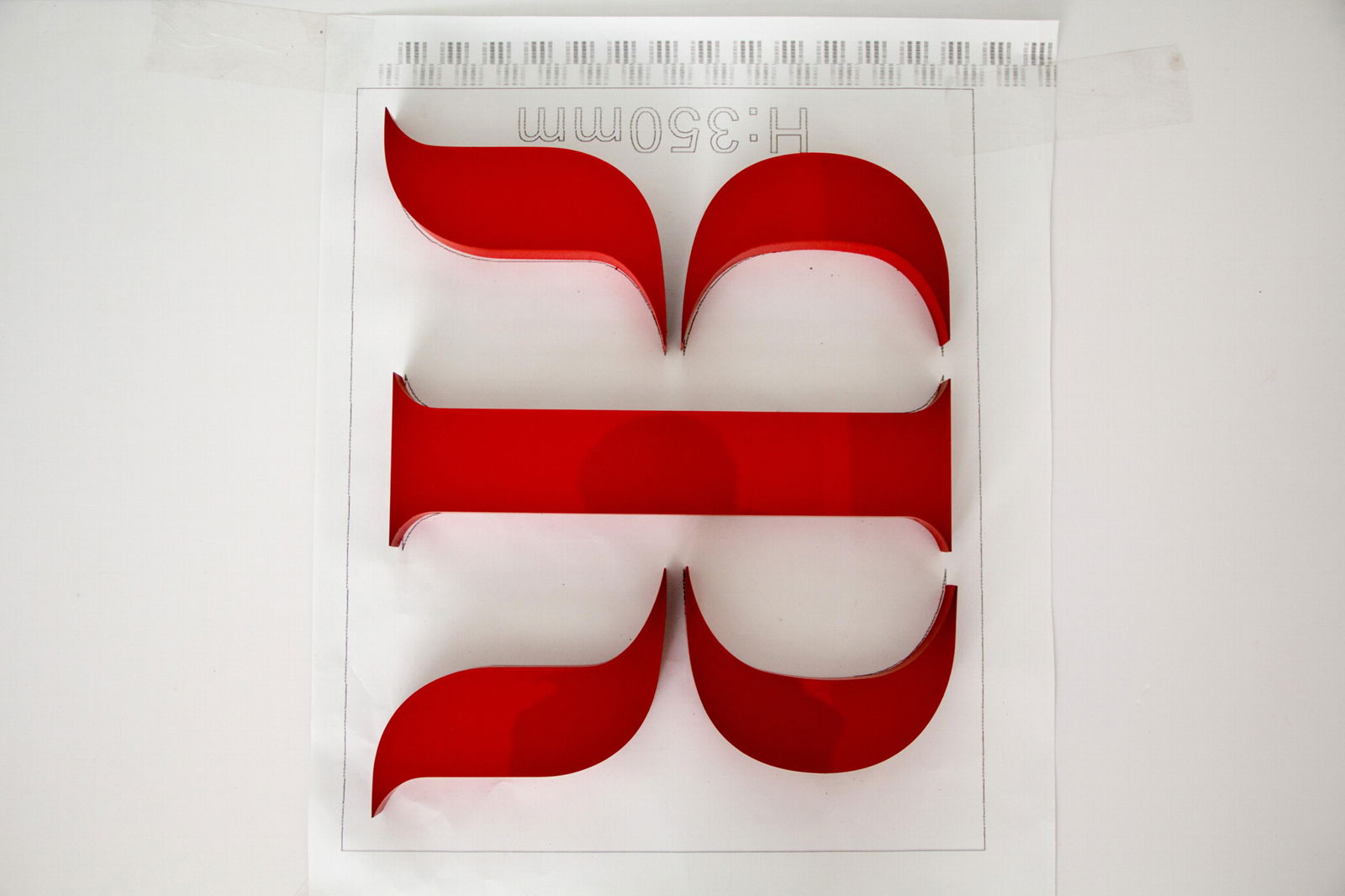 25mm thickness red acrylic high brightness alphabet letter sign shop sign banner 4