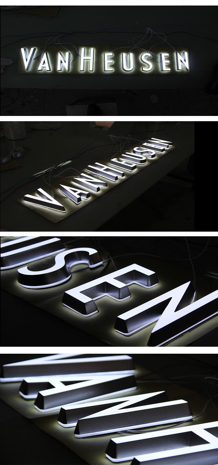 Acrylic Outdoor Led Channel Letter Sign Luminous Letter Sign 3