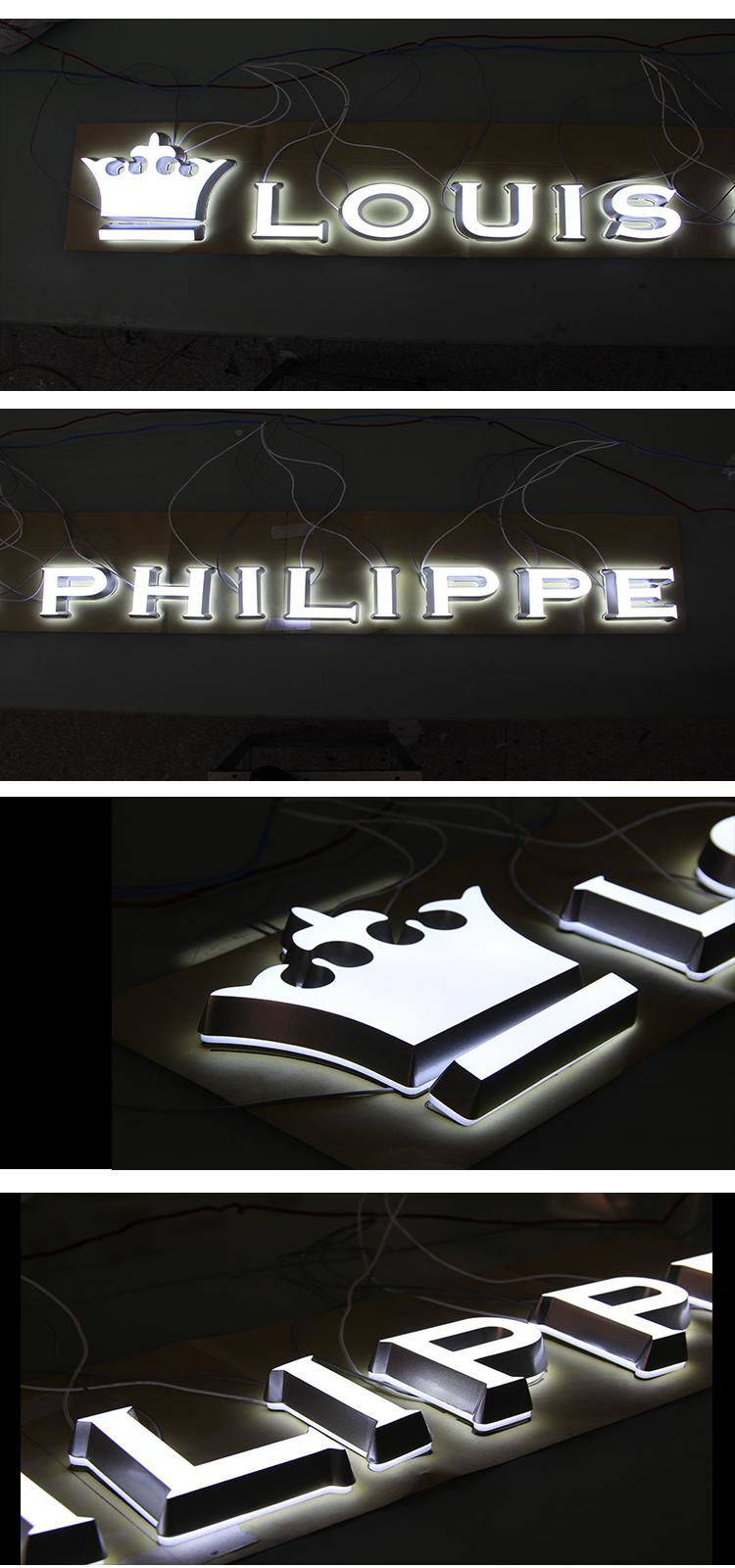 Acrylic Outdoor Led Channel Letter Sign Luminous Letter Sign 4