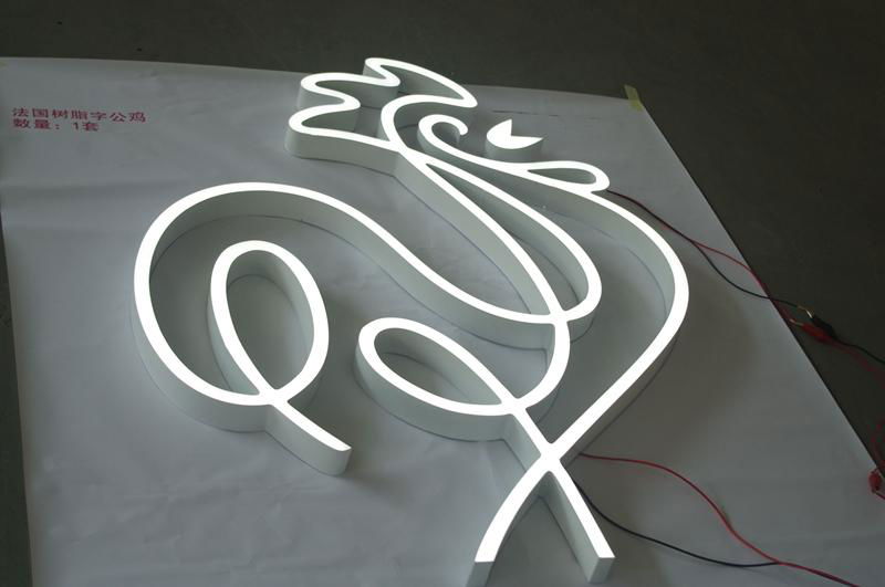 Custom 3d Logo Letter Sign Acrylic Led Channel Letter Shop Sign illuminated Lett 2