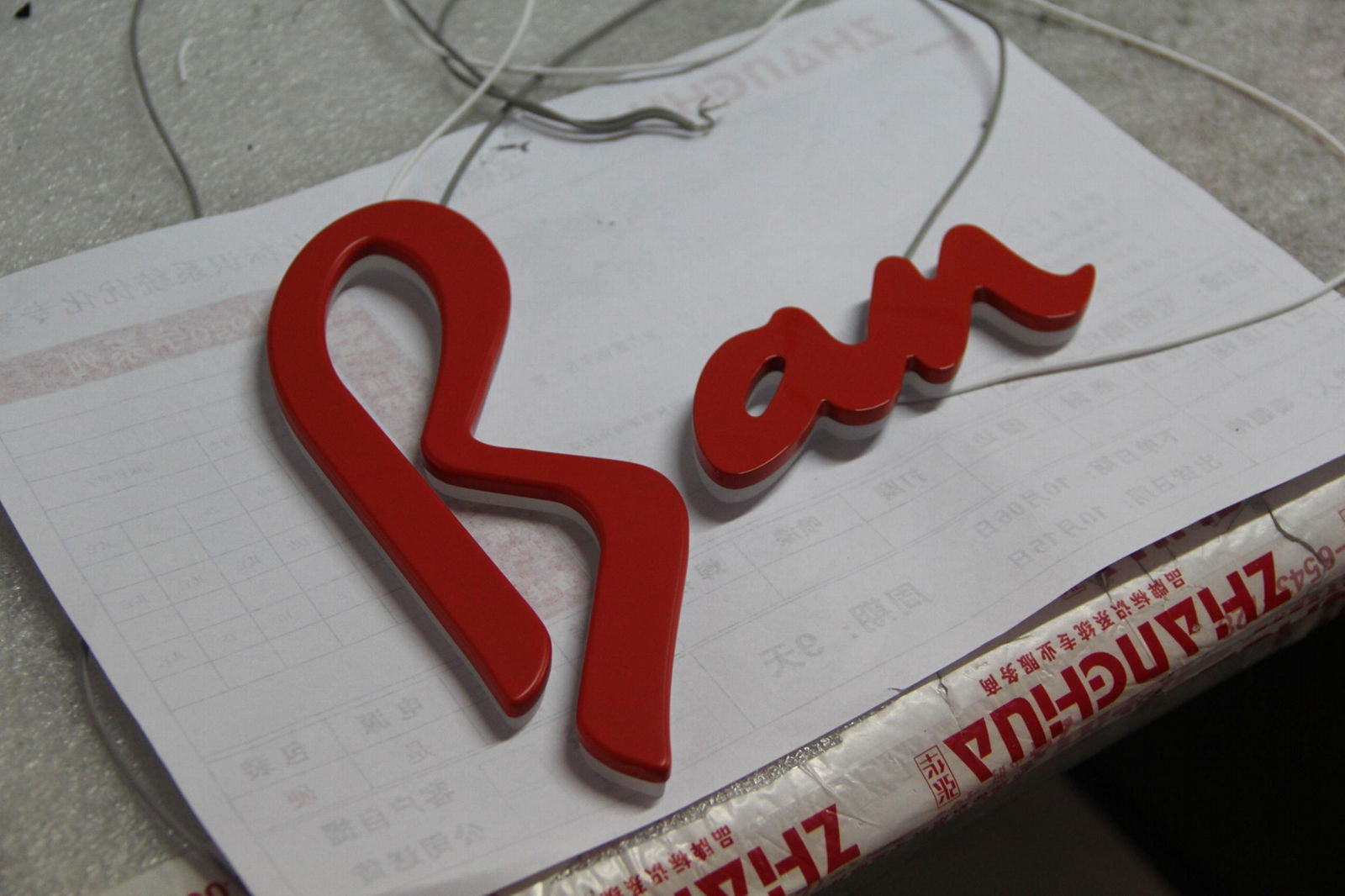 Flat Laser Cut 3D Acrylic Channel Letters for Shop Sign Board Alphabet Letter ab 2