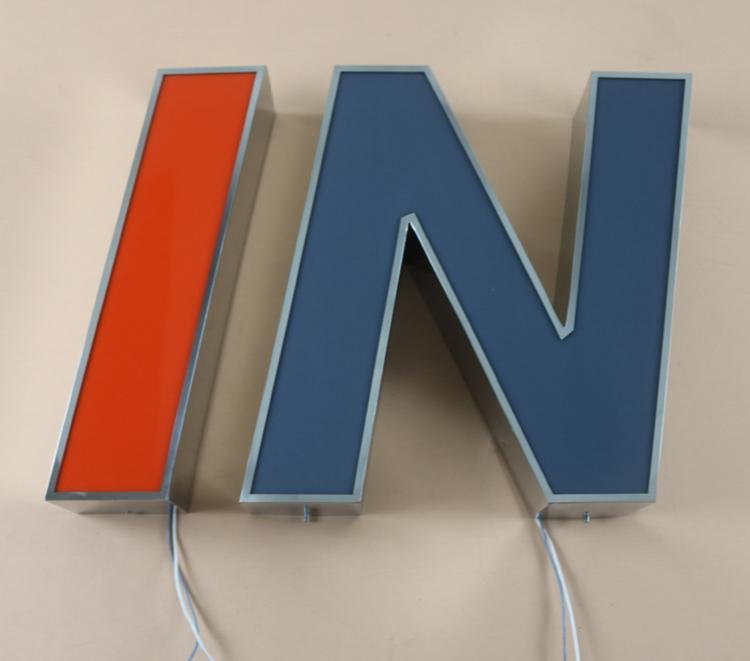 High Quality! Custom 3d Outdoor Company Store Logo Backlit LED Letter Sign 2