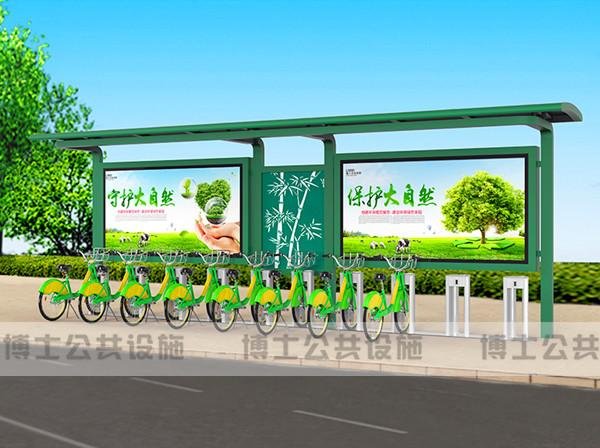 城市新型智能公共自行車棚 2