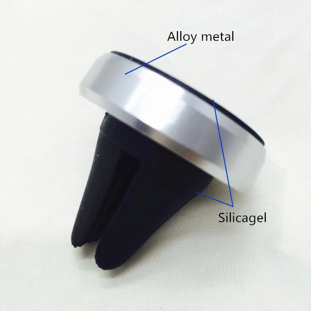 Aluminium Alloy Metal Air Vent Magnetic Mount Car Cellphone Holder In Iphone 6 3
