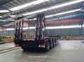 3 4 5 Axles 40 50 60 Tons Lowboy Lowbed Low Bed Trailer with material Q345 2