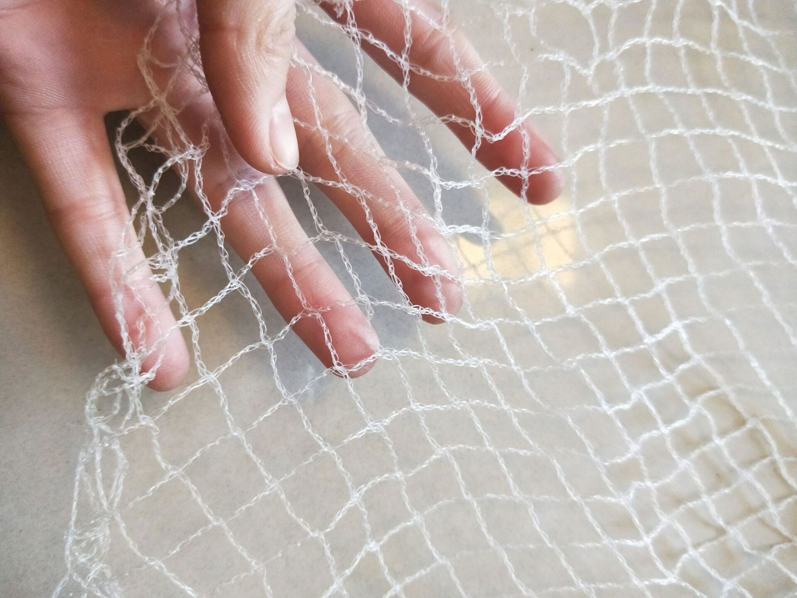  Plastic knotless monofilament anti bird control netting