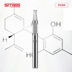 2018 Hot Sale PC505 Glass Cartridge Cbd Oil Vape Tank Vape Pen With 510 Thread