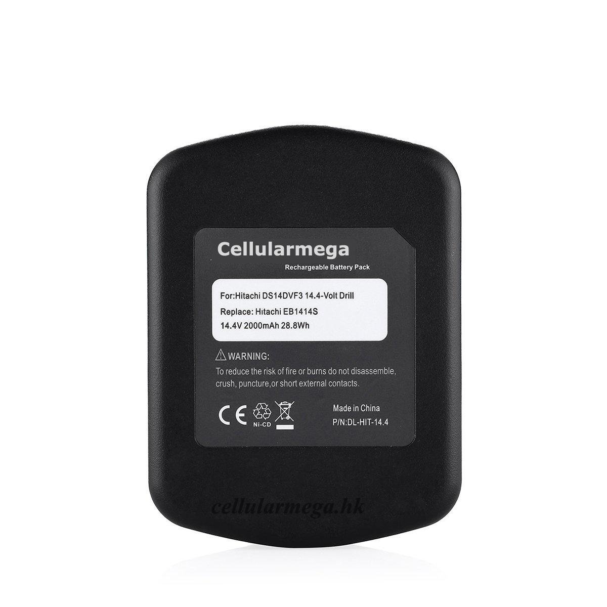 Cellularmega 14.4v 2.0Ah Replacement Battery for Hitachi 324367 EB1414S EB 1414 5