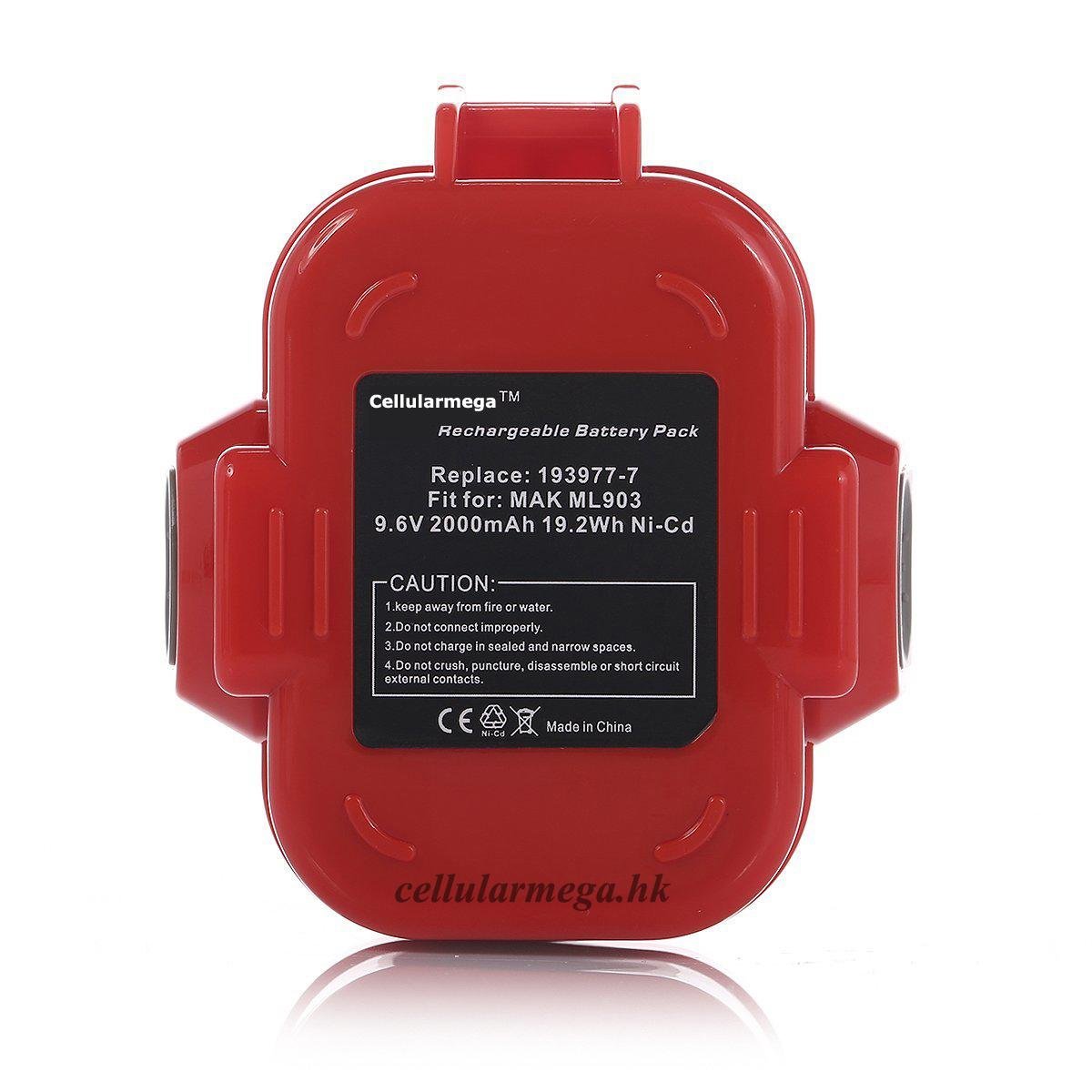 9.6V 1500mAh Ni-CD Replacement Battery for MAKITA 9120 9122 192595-8 192596-6  5