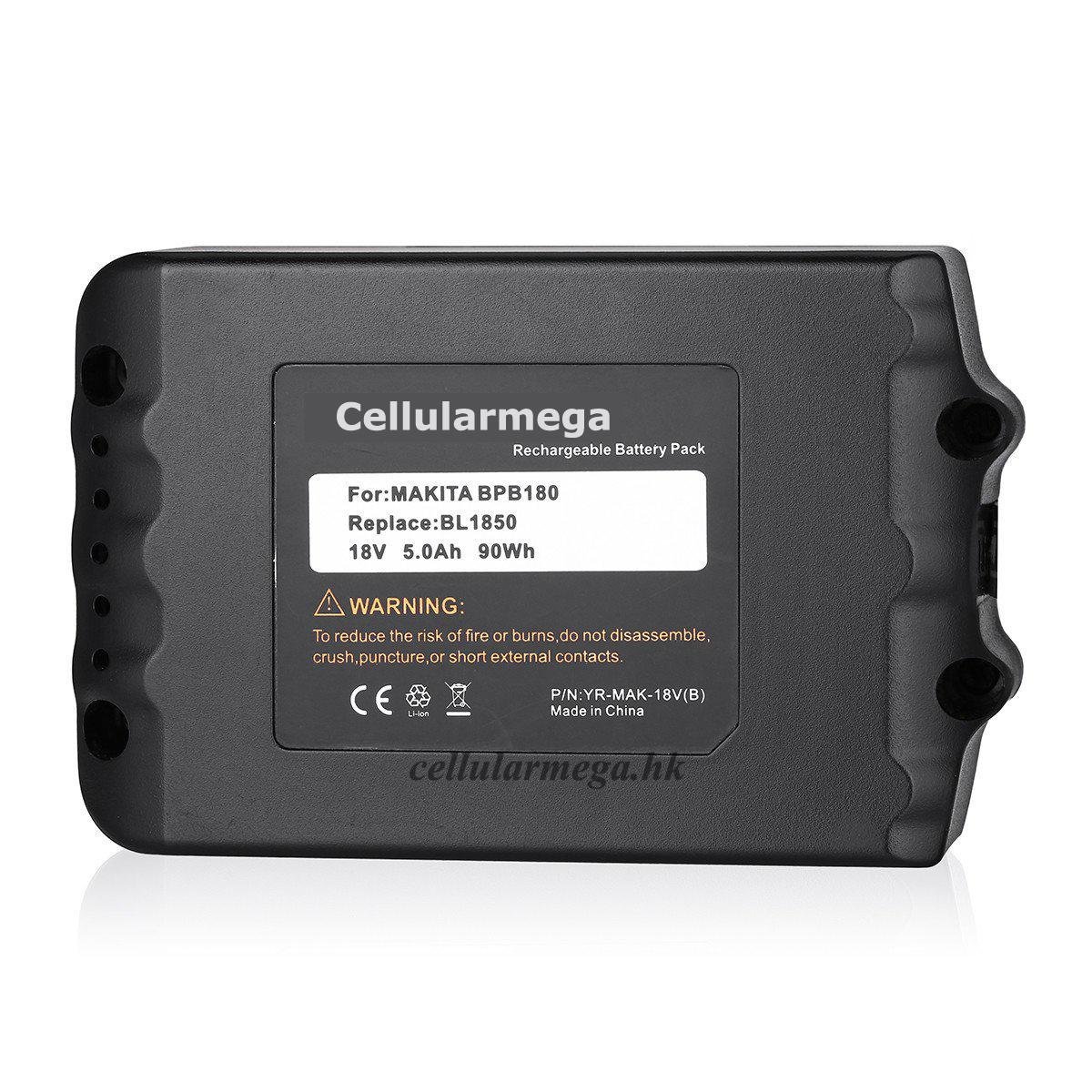 Cellularmega 18v 5.0AH LXT Lithium-Ion Battery for Makita BL1850 BL1840 5