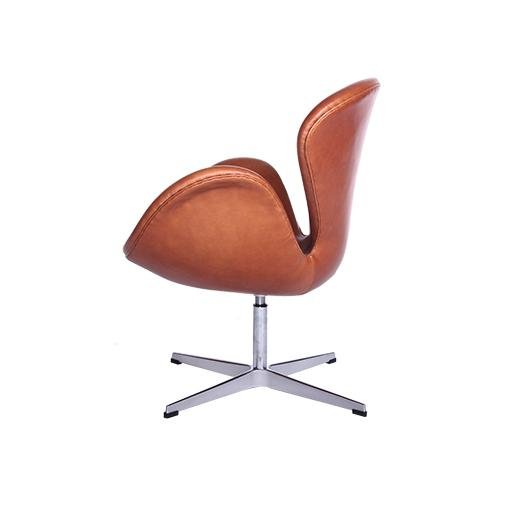 Modern classic furniture living room chair leather swan chair replica