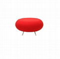 Fiberglass round stool graden outdoor