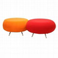 Fiberglass round stool graden outdoor bar stool chair 2