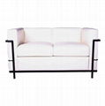 LC2 sofa 2 seats used leather furniture