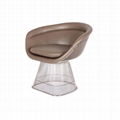 Metal frame new design stainless steel chair platner chair 1