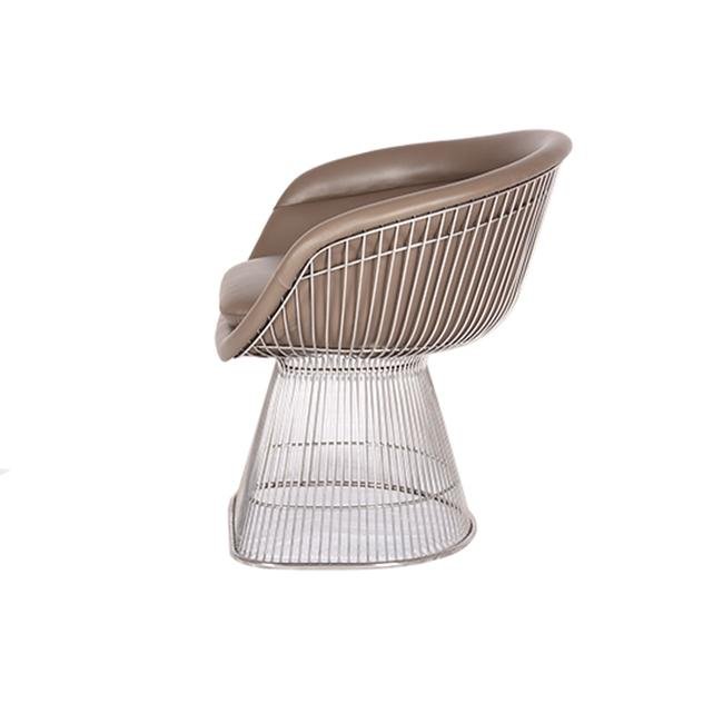 Metal frame new design stainless steel chair platner chair 4