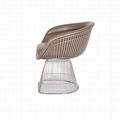 Metal frame new design stainless steel chair platner chair 4