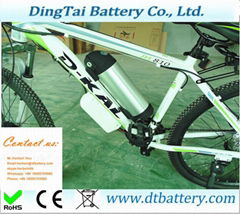 48v 10ah li-ion bottle dolphin ebike battery 350w 500w battery