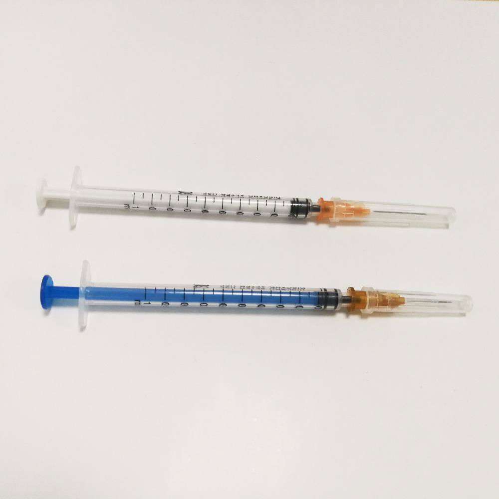 1ml slip or lock syringe with or without needle