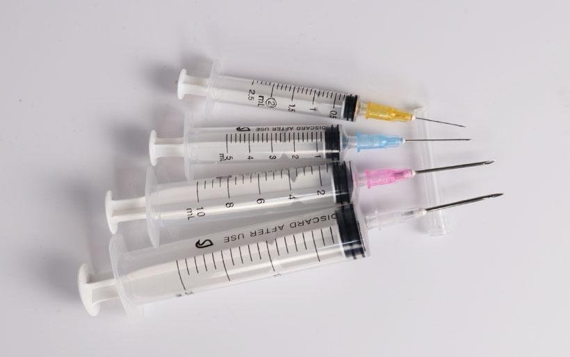 10ml Disposable syringe with or without needle/  dissolve device 5