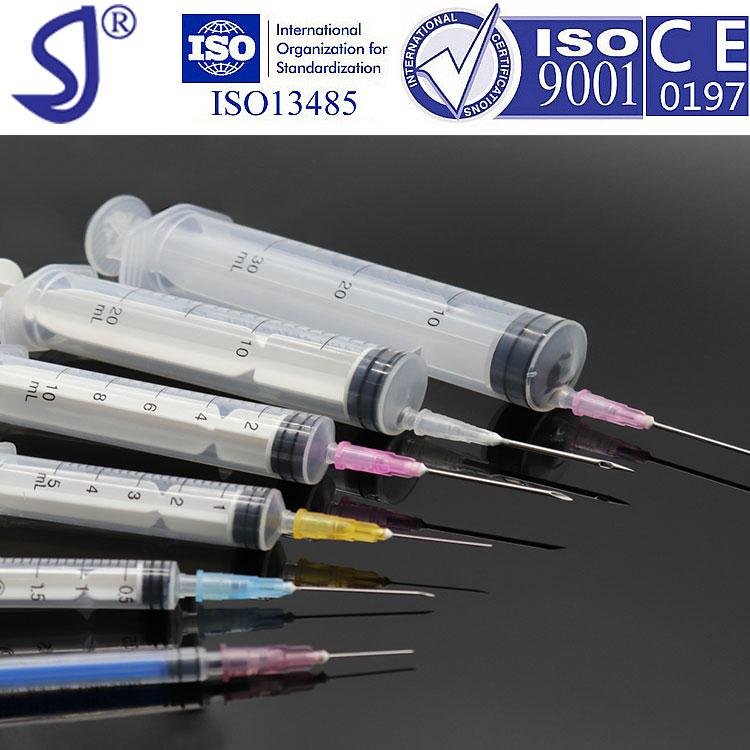 10ml 直口或螺口一次性使用注射器带针 /溶药器带针 2