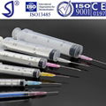 2ml slip syringe with or without needle 2