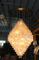 High quality large contemporary shell hotel lobby chandelier fixtures 3