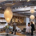 High quality large contemporary shell hotel lobby chandelier fixtures 1