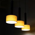 New style hotel decor indoor wooden chandelier pendant lamp fixtures