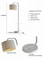 New design nordic home decor fabric contemporary floor lamp 4