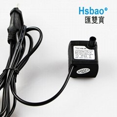 Hsbao 2.5W 220L/H Small Submersible Pump for pet drinking