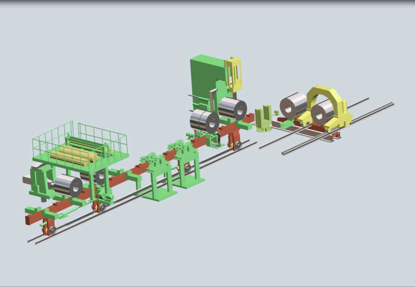 Simplified Automatic Steel Coil Packing Line 2