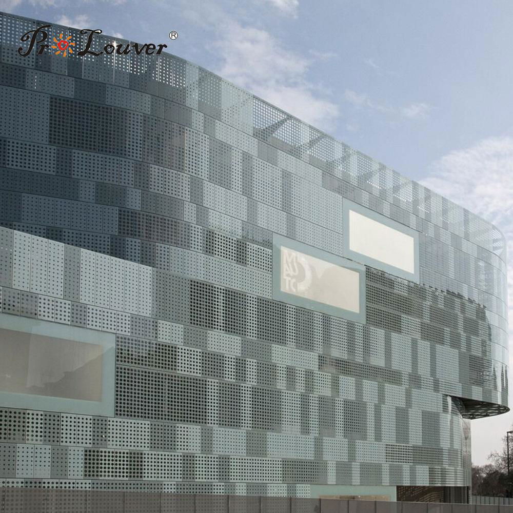 Sun shading external wall perforated aluminum panel