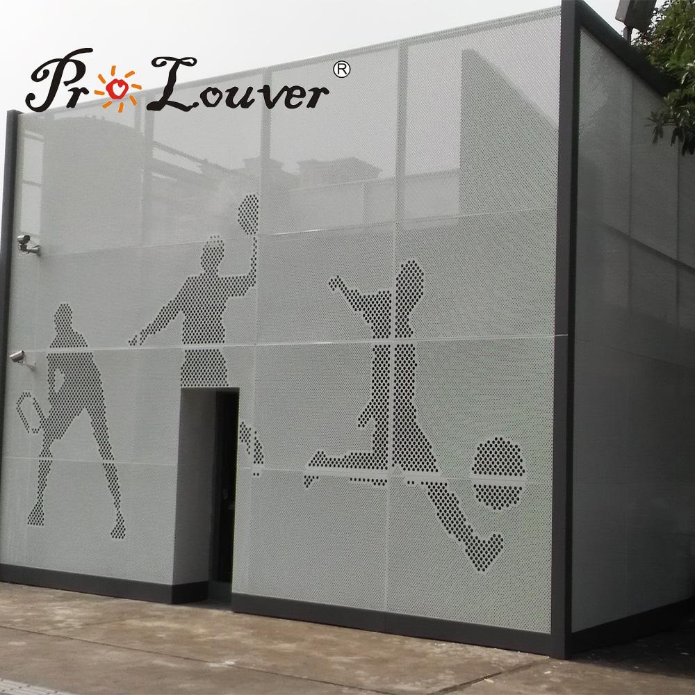 Aluminum perforated wall cladding panel exterior wall 2