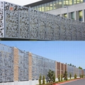 Artistic designed decorative perforated custom laser cut panel