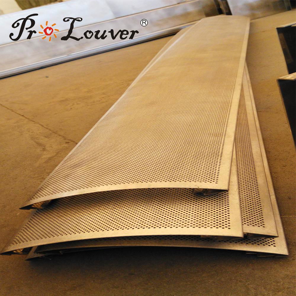 High quality assurance Aerowing sun louver  Perforated louver facades