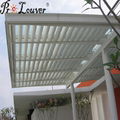 Aluminum roof remote control automatic roof louver waterproof pergola