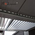 Waterproof louver Motorised Outdoor Aluminum Roof Louvers pergola roof