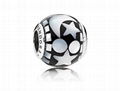 New Fashion Celestial Mosaic Charm with Black Acrylic and  Mother-of-Pearl Bead 