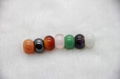 Natural Gemstones with Large Hole Size Round  Beads 1