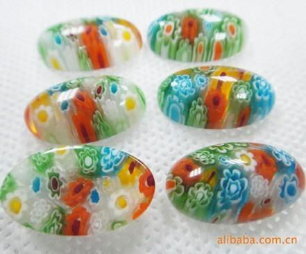 Wholsale Millefiori Glass Beads with Multicolored