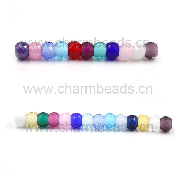 Wholesale Faceted Glass Beads Fit for DIY European Jewelry 3