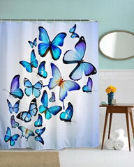 Hot sale polyester digital print shower curtain