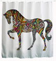 Hot sale polyester digital print shower curtain 3