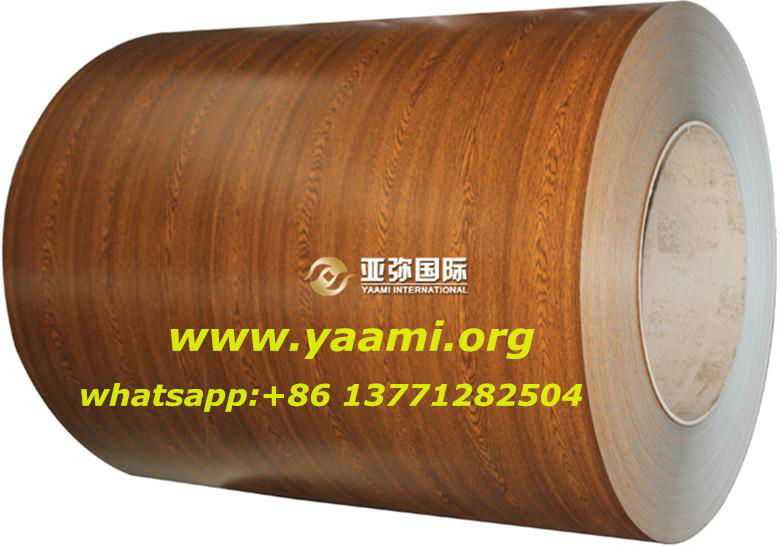 Prepainted galvanized steel coil(PPGI)/wood grain ppgi