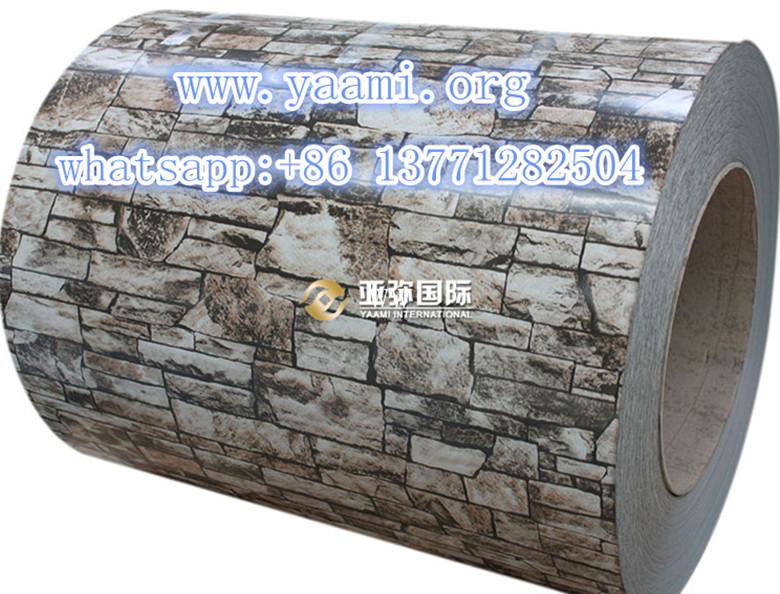 Brick grain color coated steel coil(PPGI )